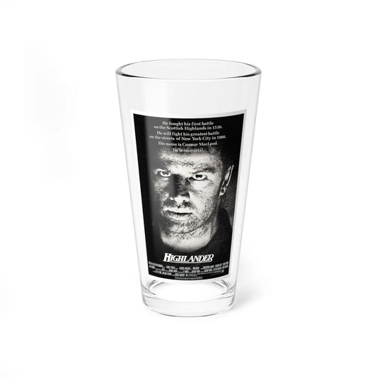 HIGHLANDER 1986 Movie Poster - Pint Glass 16oz-16oz-Go Mug Yourself