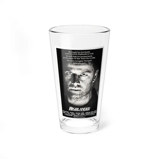 HIGHLANDER 1986 Movie Poster - Pint Glass 16oz 16oz - Go Mug Yourself