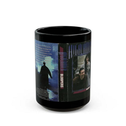 HIGHLANDER BLOOPERS (VHS COVER) - Black Coffee Mug-15oz-Go Mug Yourself