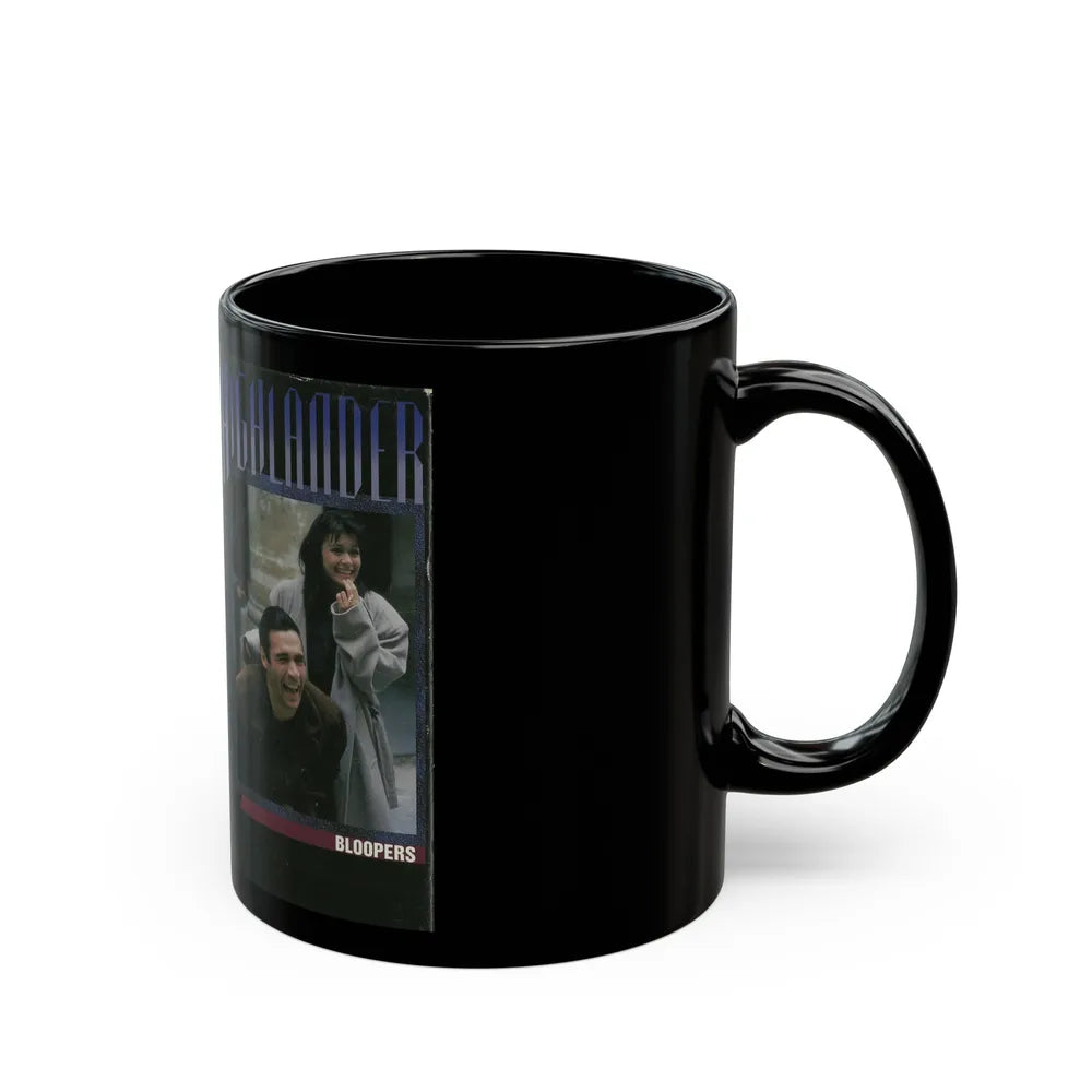 HIGHLANDER BLOOPERS (VHS COVER) - Black Coffee Mug-Go Mug Yourself