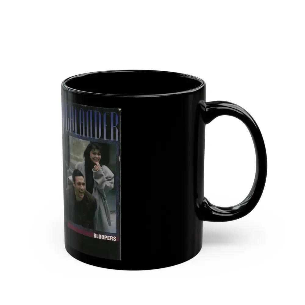 HIGHLANDER BLOOPERS (VHS COVER) - Black Coffee Mug - Go Mug Yourself