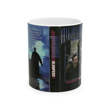 HIGHLANDER BLOOPERS (VHS COVER) - White Coffee Mug-11oz-Go Mug Yourself