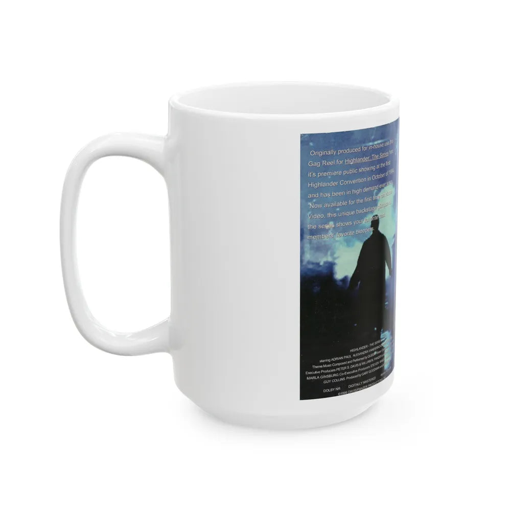 HIGHLANDER BLOOPERS (VHS COVER) - White Coffee Mug-Go Mug Yourself