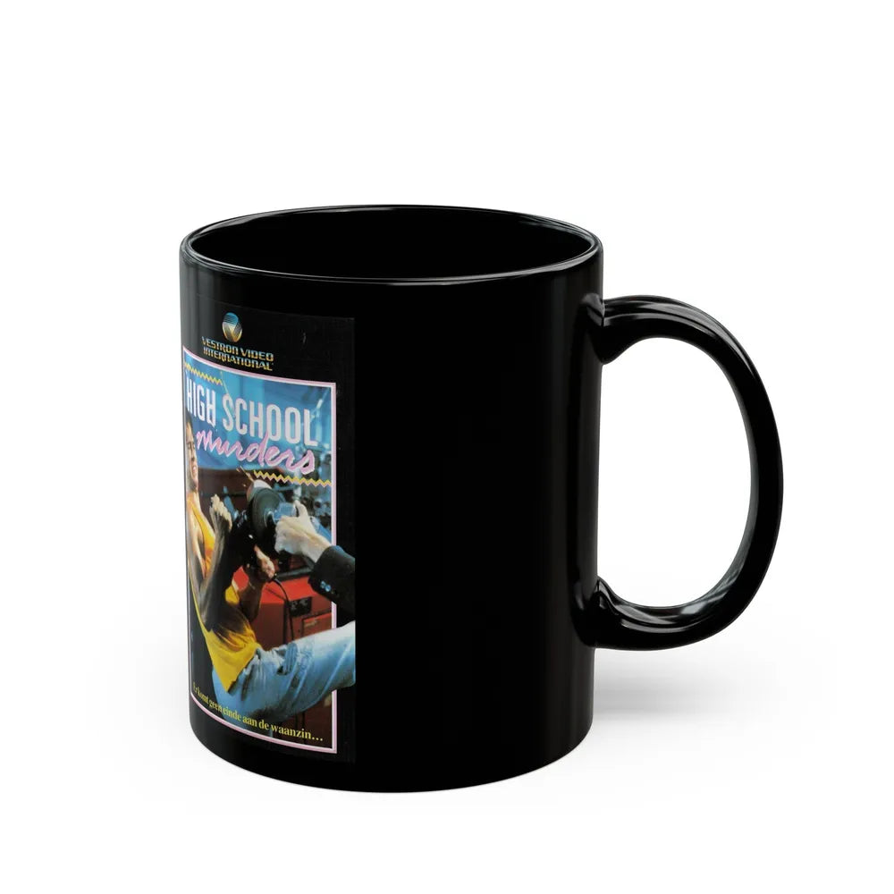 HIGHSCHOOL MURDERS VESTRON INTERNATIONAL (VHS COVER) - Black Coffee Mug-Go Mug Yourself