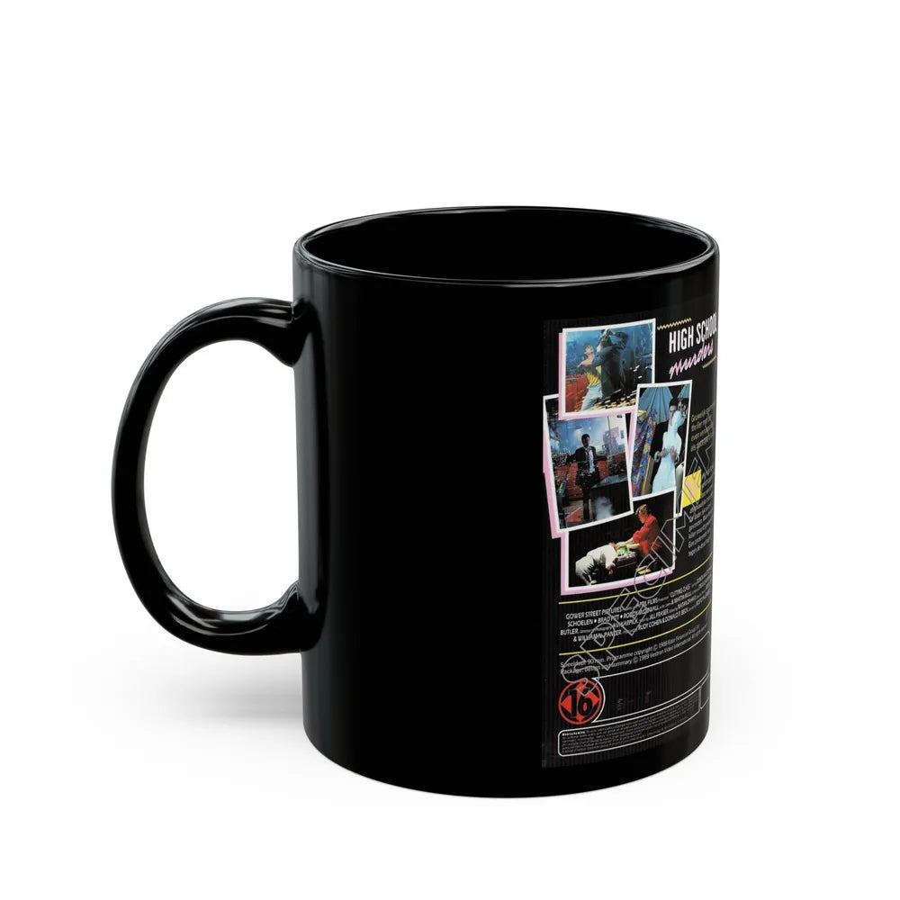 HIGHSCHOOL MURDERS VESTRON INTERNATIONAL (VHS COVER) - Black Coffee Mug-Go Mug Yourself