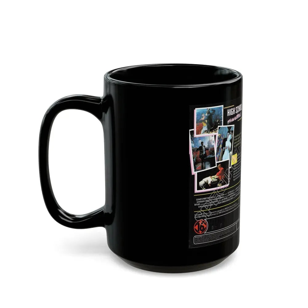 HIGHSCHOOL MURDERS VESTRON INTERNATIONAL (VHS COVER) - Black Coffee Mug - Go Mug Yourself