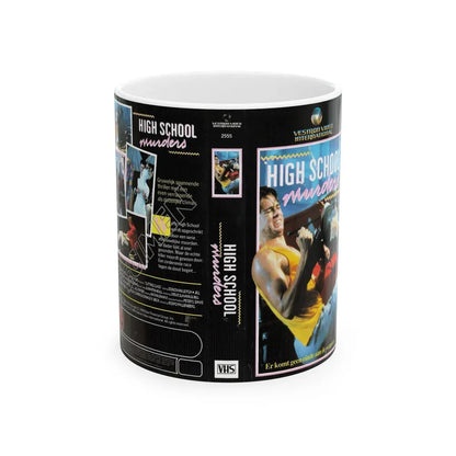 HIGHSCHOOL MURDERS VESTRON INTERNATIONAL (VHS COVER) - White Coffee Mug 11oz - Go Mug Yourself