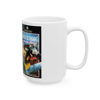 HIGHSCHOOL MURDERS VESTRON INTERNATIONAL (VHS COVER) - White Coffee Mug-Go Mug Yourself