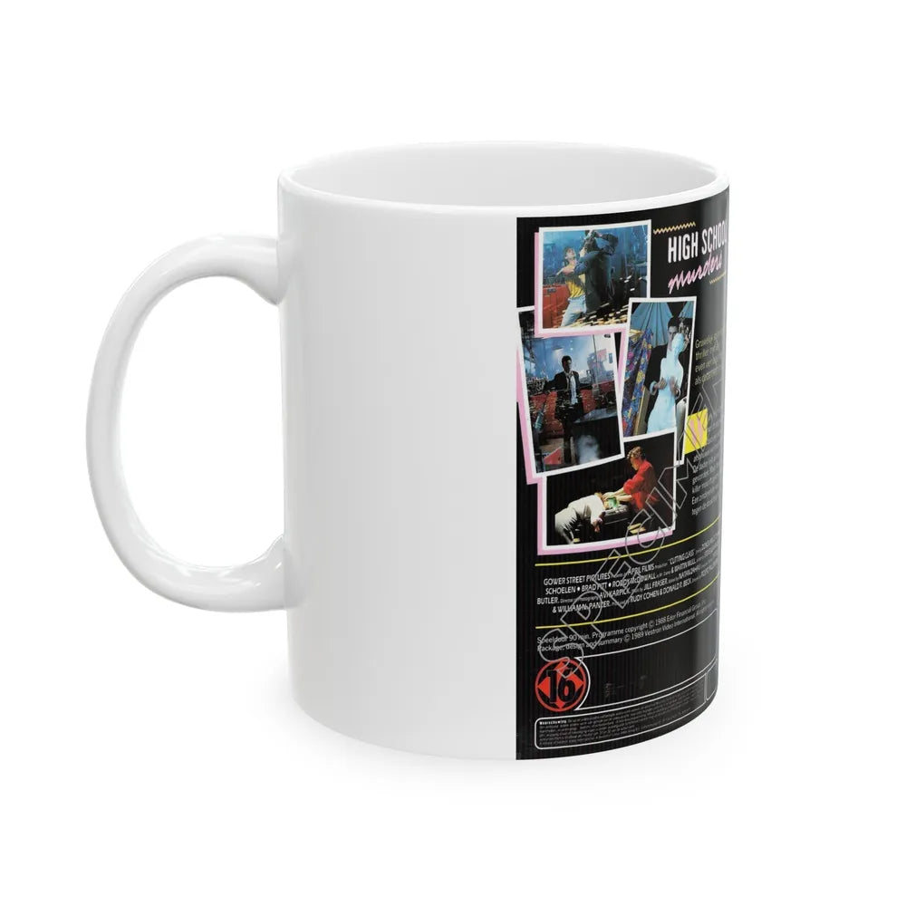 HIGHSCHOOL MURDERS VESTRON INTERNATIONAL (VHS COVER) - White Coffee Mug-Go Mug Yourself