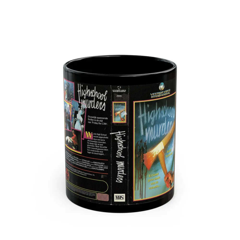 HIGHSCHOOL MURDERS (VHS COVER) - Black Coffee Mug-11oz-Go Mug Yourself