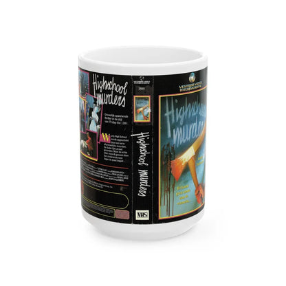 HIGHSCHOOL MURDERS (VHS COVER) - White Coffee Mug-15oz-Go Mug Yourself