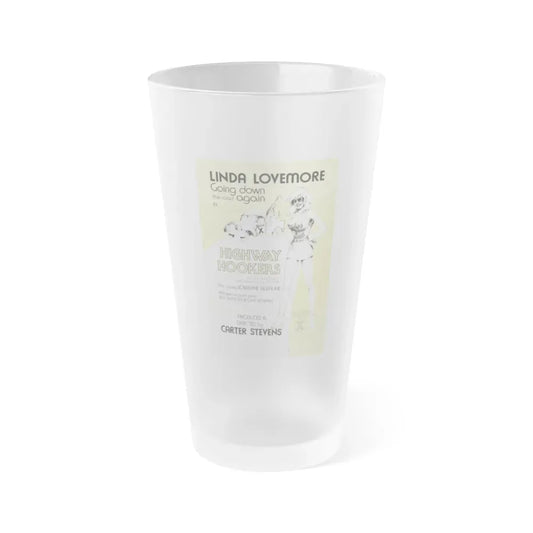 HIGHWAY HOOKERS 1975 Movie Poster - Frosted Pint Glass 16oz 16oz Frosted - Go Mug Yourself