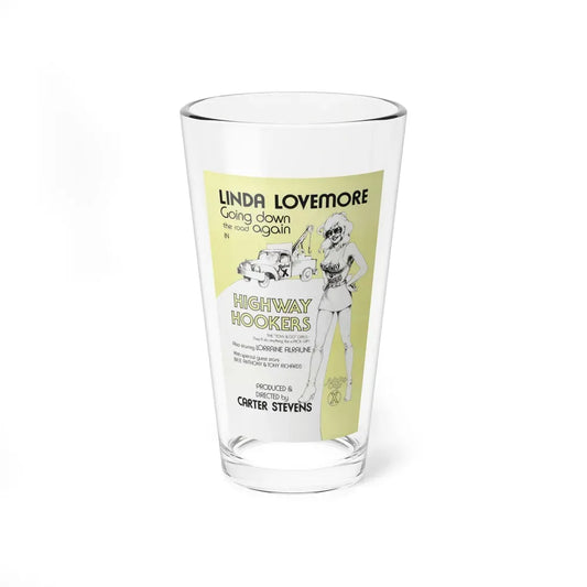 HIGHWAY HOOKERS 1975 Movie Poster - Pint Glass 16oz 16oz - Go Mug Yourself