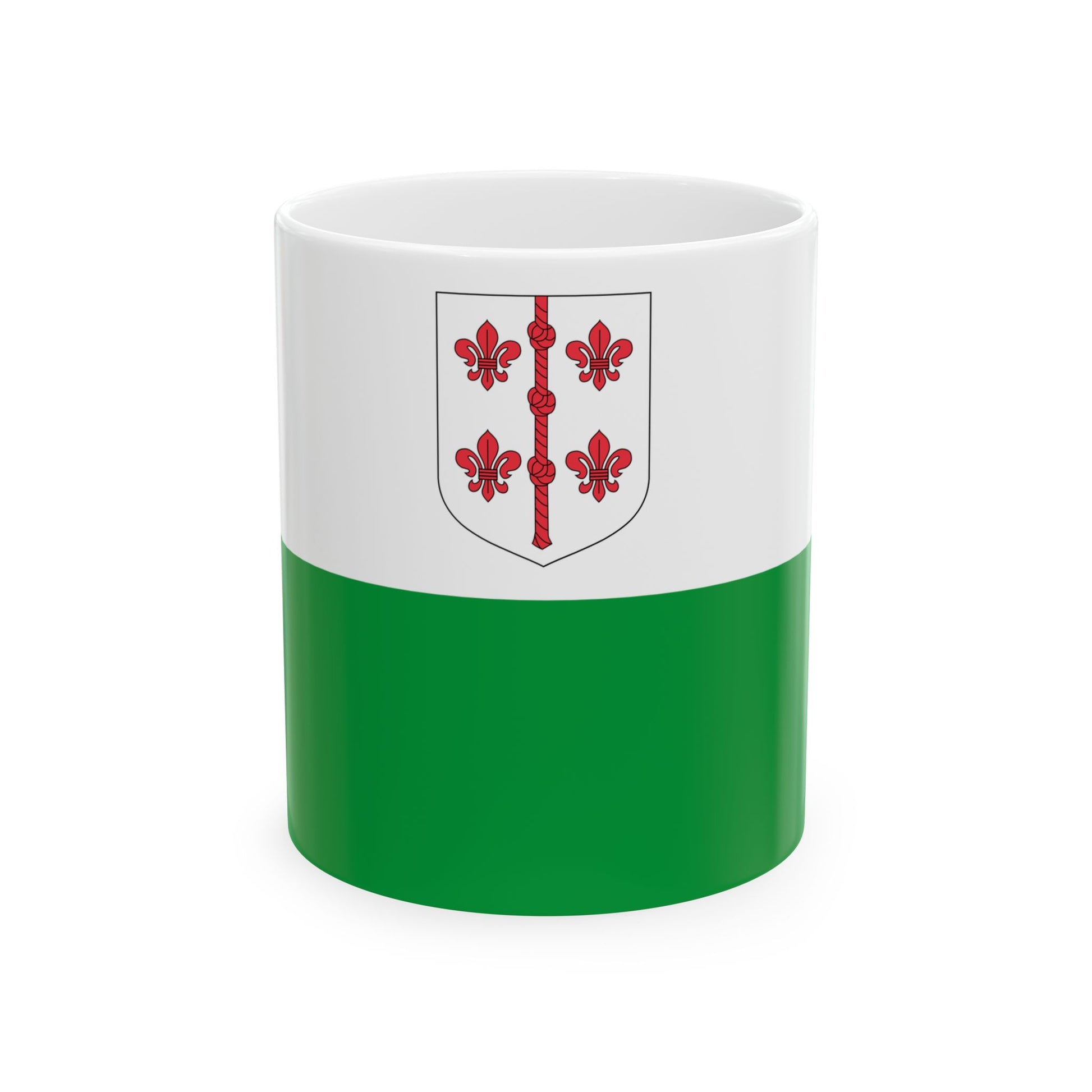 Hiiumaa lipp (Estonia) White Coffee Mug-11oz-Go Mug Yourself