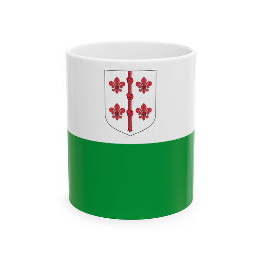 Hiiumaa lipp (Estonia) White Coffee Mug-11oz-Go Mug Yourself