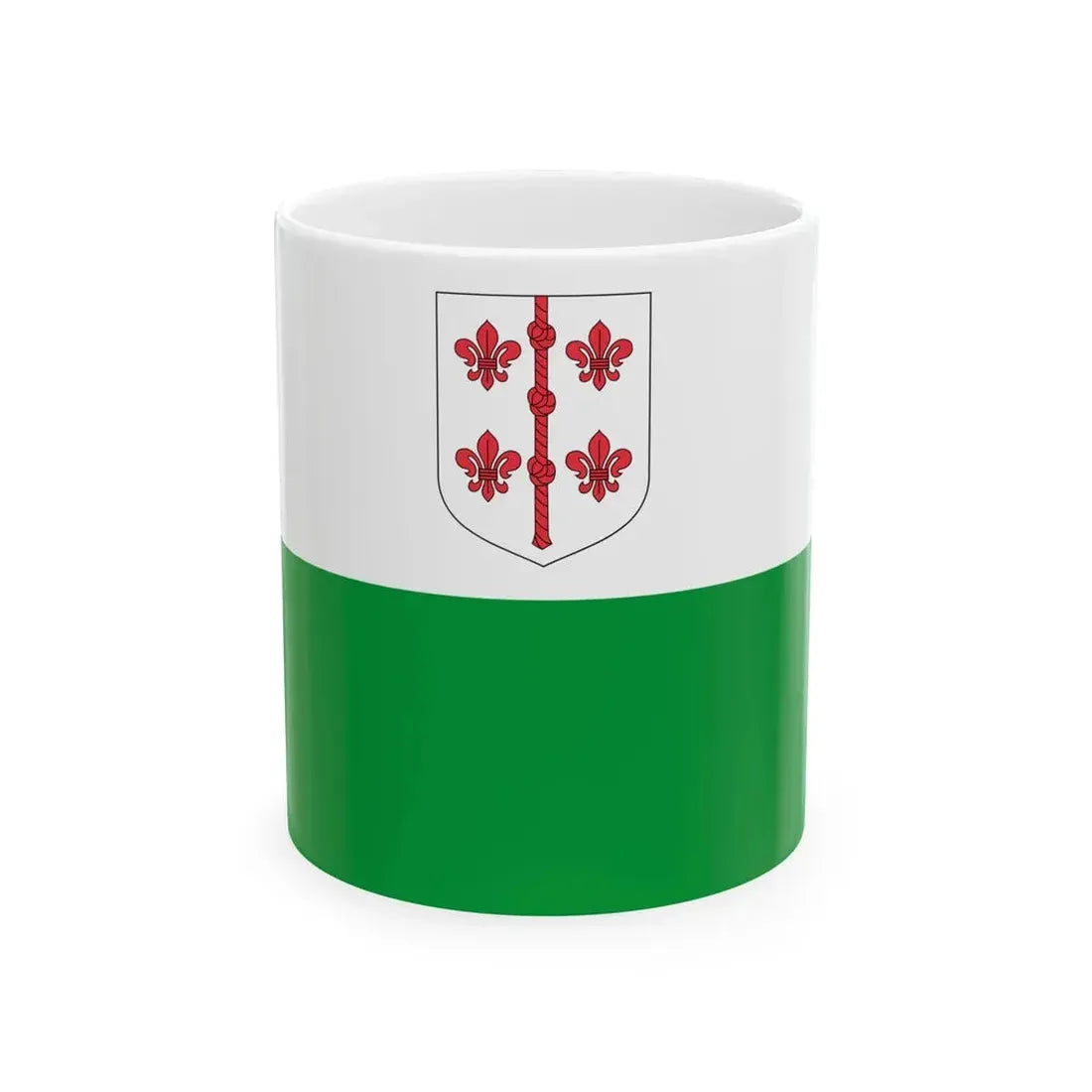 Hiiumaa lipp (Estonia) White Coffee Mug 11oz - Go Mug Yourself