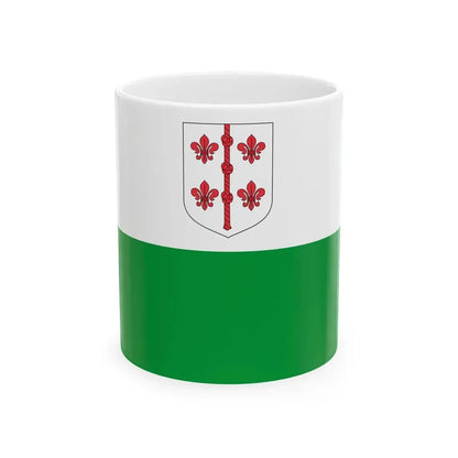 Hiiumaa lipp (Estonia) White Coffee Mug 11oz - Go Mug Yourself