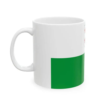 Hiiumaa lipp (Estonia) White Coffee Mug - Go Mug Yourself
