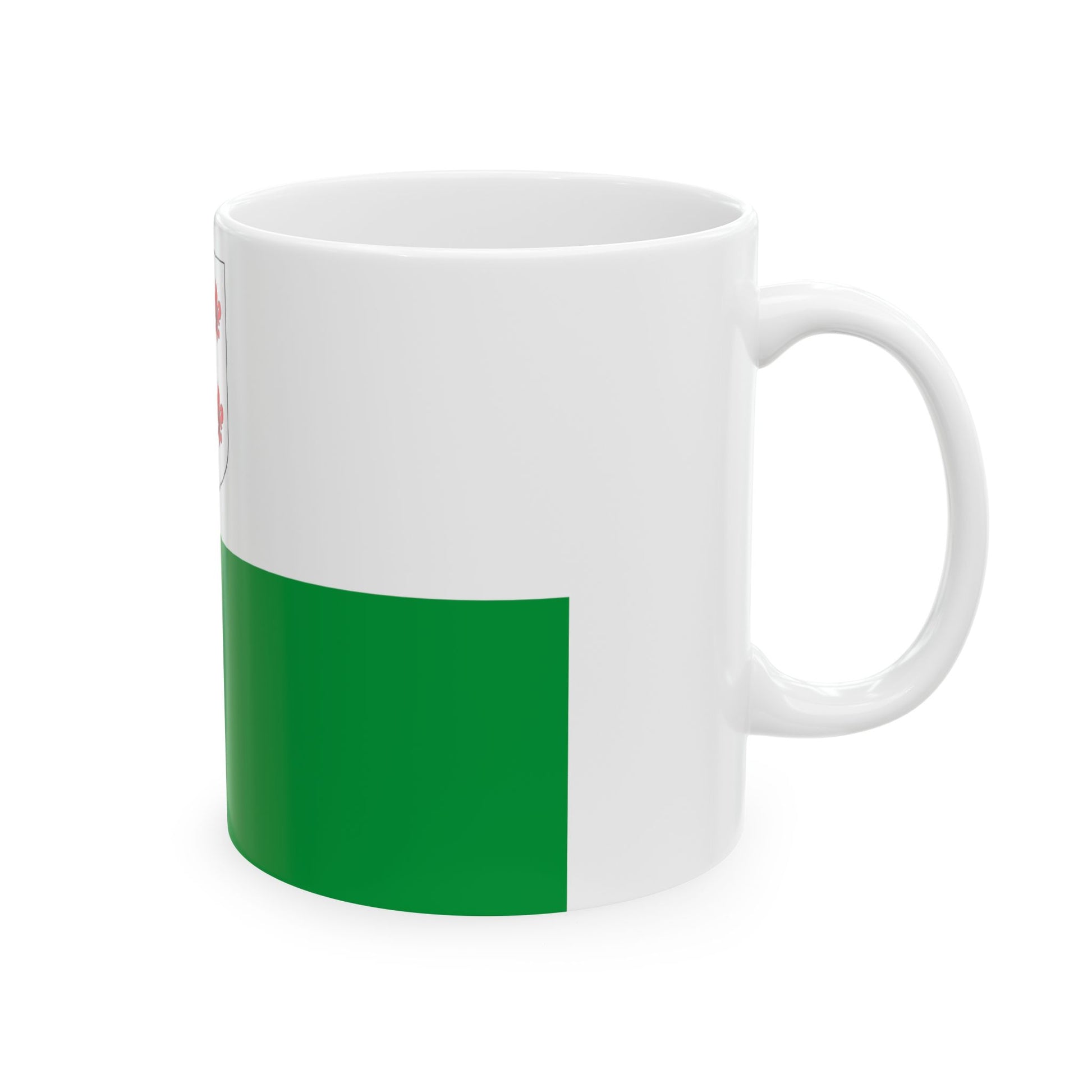 Hiiumaa lipp (Estonia) White Coffee Mug-Go Mug Yourself