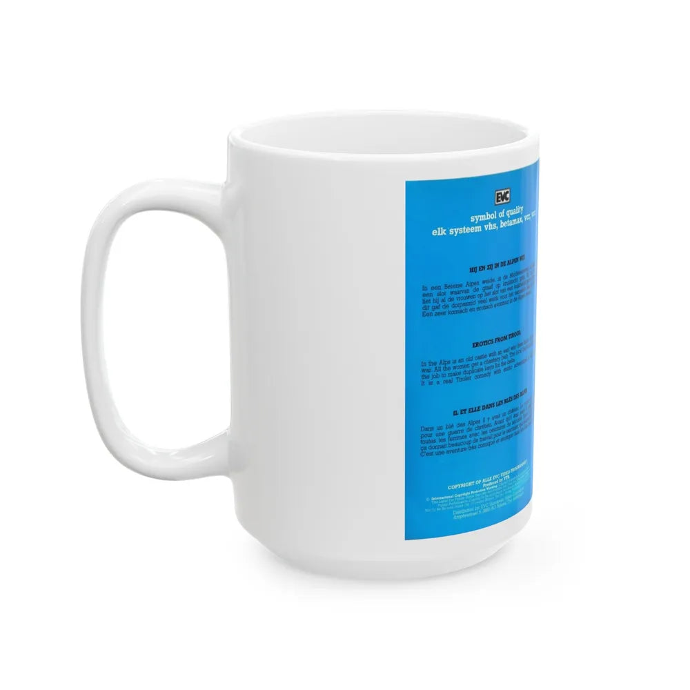 HIJ EN ZIJ IN DE ALPENWEI (VHS COVER) - White Coffee Mug-Go Mug Yourself