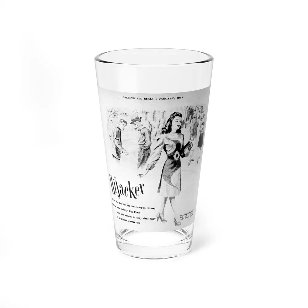 Hijacker (1), Calling All Girls, January 1947 - Pint Glass 16oz-16oz-Go Mug Yourself