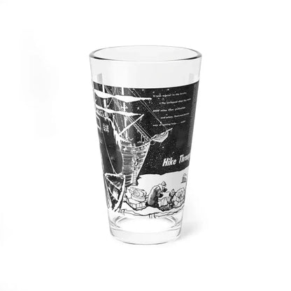 Hike Through Hell, Man's Adventure, May 1957 - Pint Glass 16oz 16oz - Go Mug Yourself