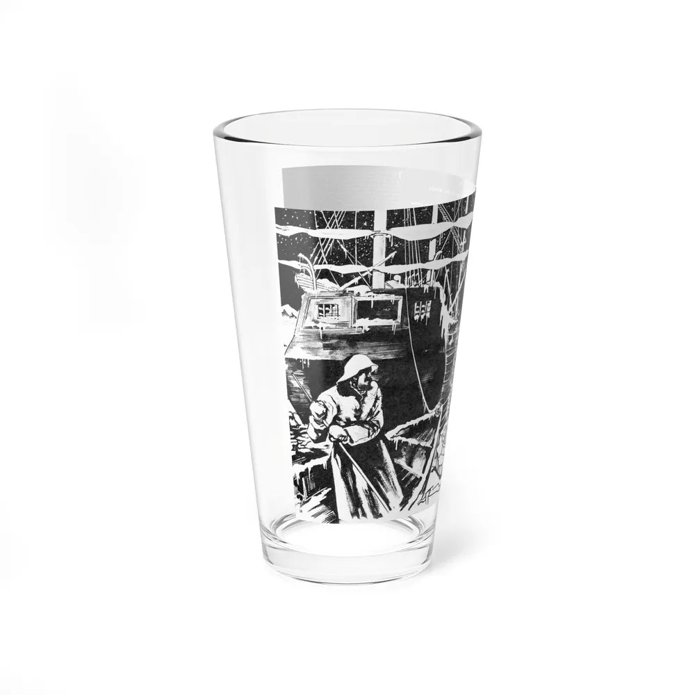 Hike Through Hell, Man's Adventure, May 1957 - Pint Glass 16oz-Go Mug Yourself