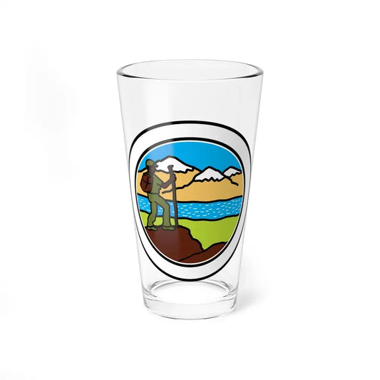 Hiking (Boy Scout Merit Badge) Pint Glass 16oz 16oz - Go Mug Yourself