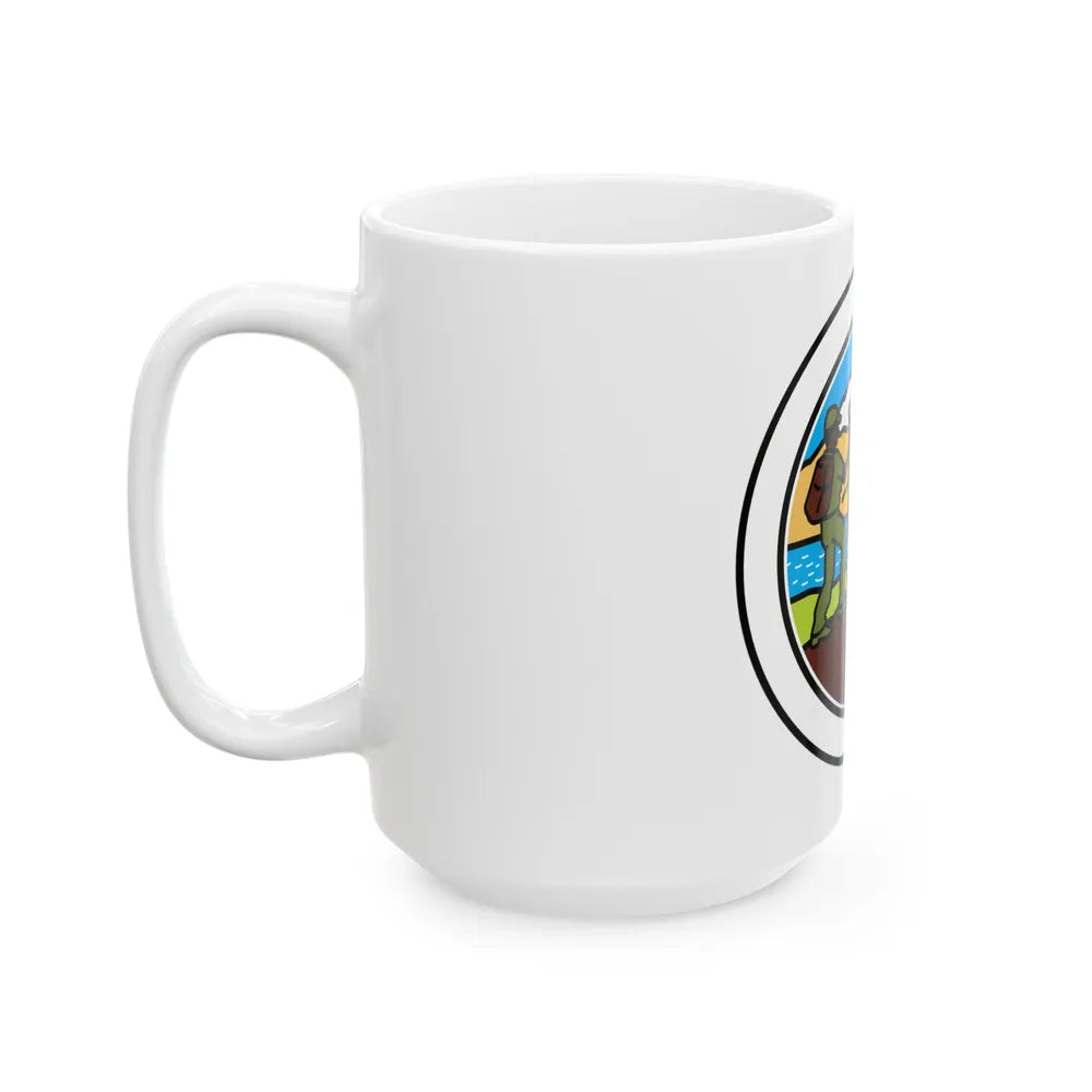 Hiking (Boy Scout Merit Badge) White Coffee Mug-Go Mug Yourself