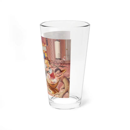 Hillbilly Scenes, Brown & Bigelow calendar illustrations (1) - Pint Glass 16oz-Go Mug Yourself