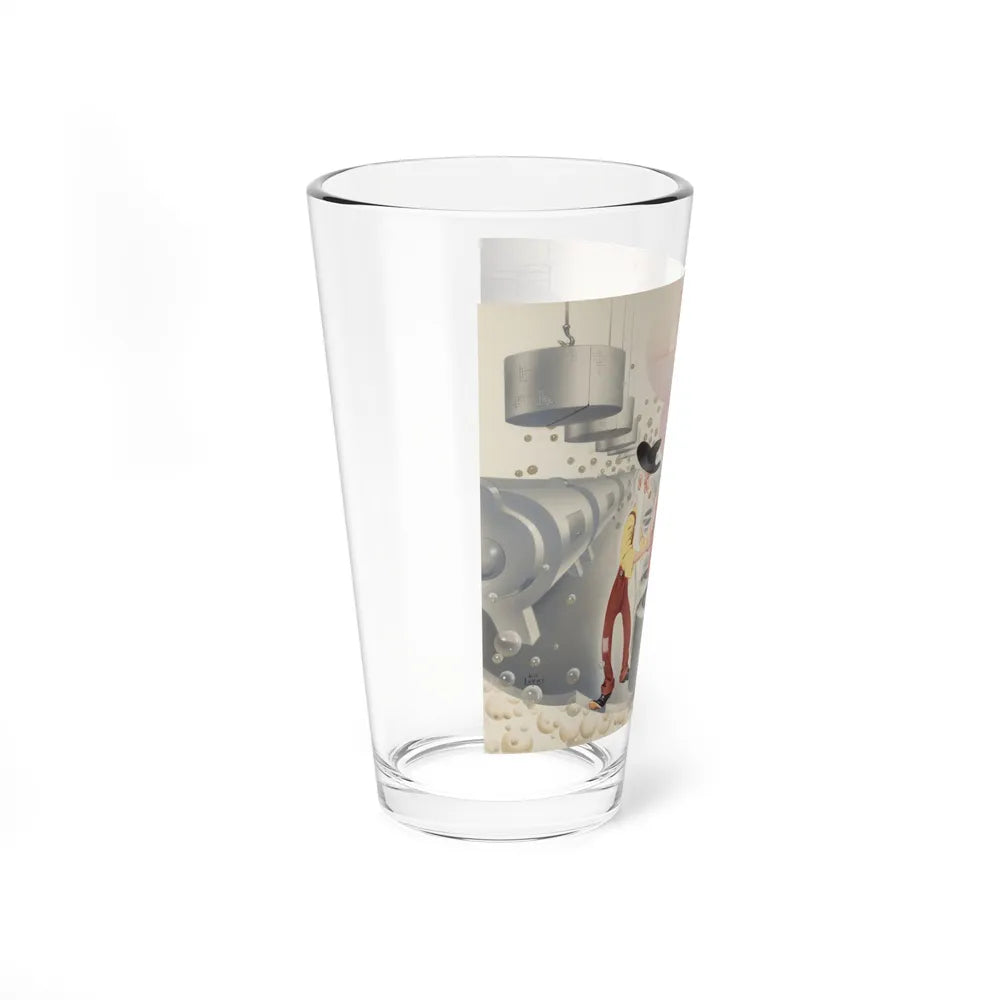 Hillbilly Scenes, Brown & Bigelow calendar illustrations (2) - Pint Glass 16oz-Go Mug Yourself