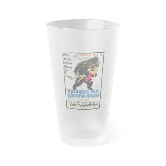 HILLBILLYS IN A HAUNTED HOUSE 1967 Movie Poster - Frosted Pint Glass 16oz 16oz Frosted - Go Mug Yourself