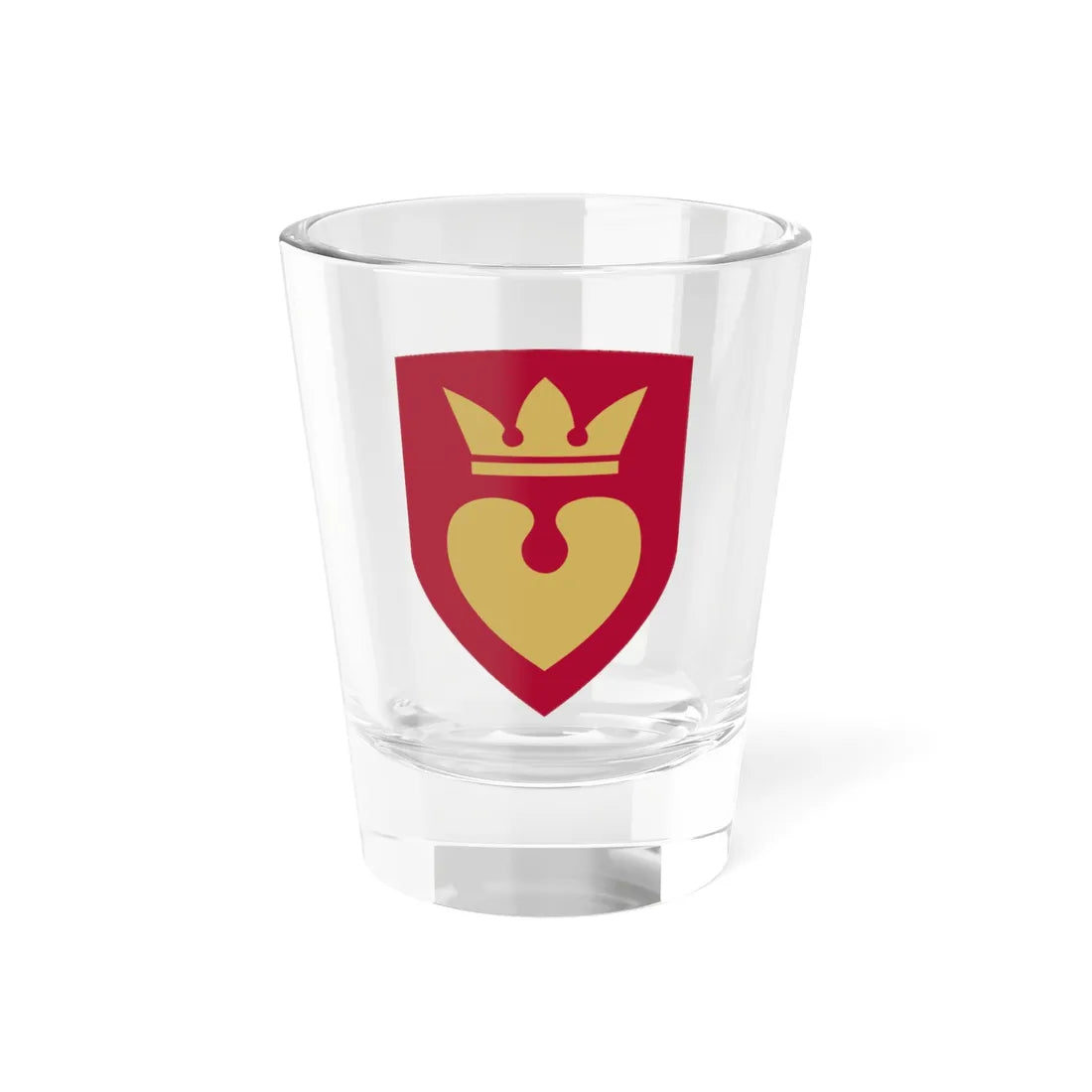 Hillerød Kommune coa (Denmark) (Coat of Arms) Shot Glass 1.5oz 1.5oz - Go Mug Yourself