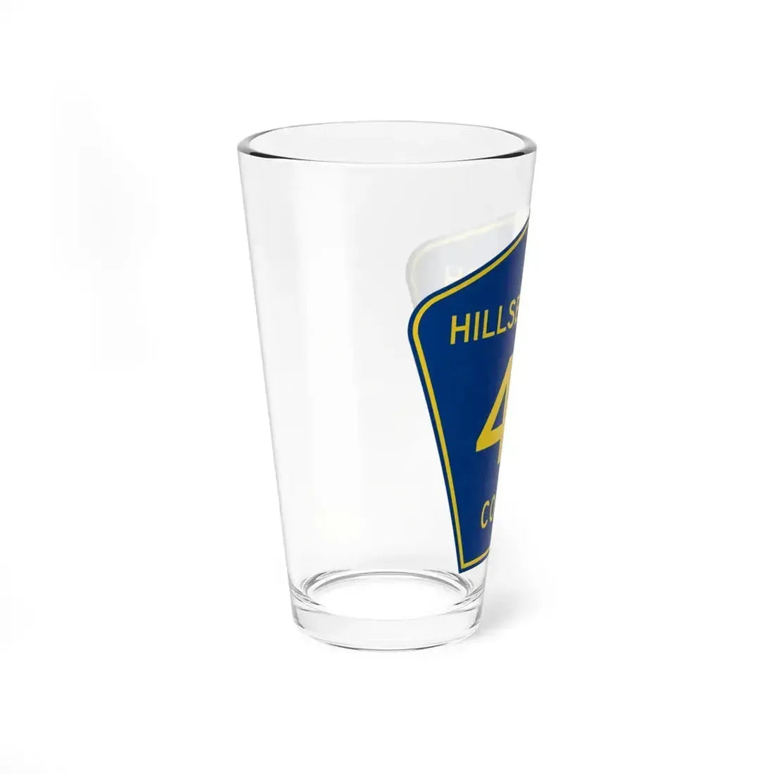 Hillsborough County 43 (Florida) (Road Sign) Pint Glass 16oz - Go Mug Yourself