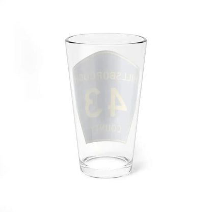 Hillsborough County 43 (Florida) (Road Sign) Pint Glass 16oz - Go Mug Yourself