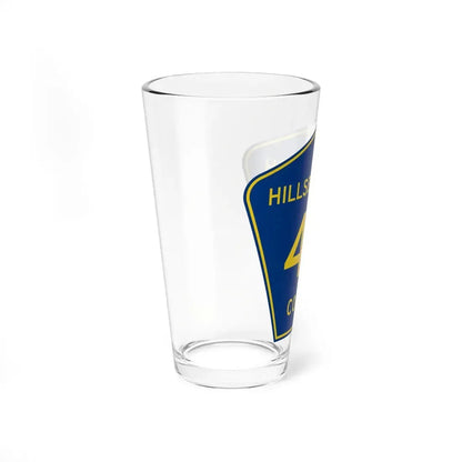 Hillsborough County 43 (Florida) (Road Sign) Pint Glss 16oz - Go Mug Yourself