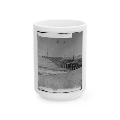 Hilton Head, S.C. Dock Built By Federal Troops (U.S. Civil War) White Coffee Mug-15oz-Go Mug Yourself