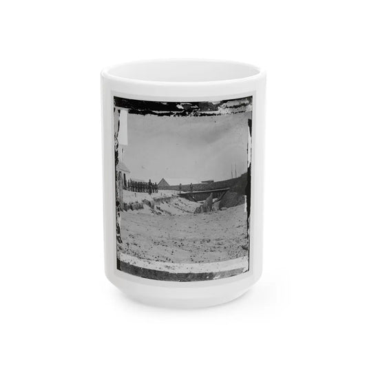 Hilton Head, S.C. Rear View Of Fort Walker (U.S. Civil War) White Coffee Mug-15oz-Go Mug Yourself