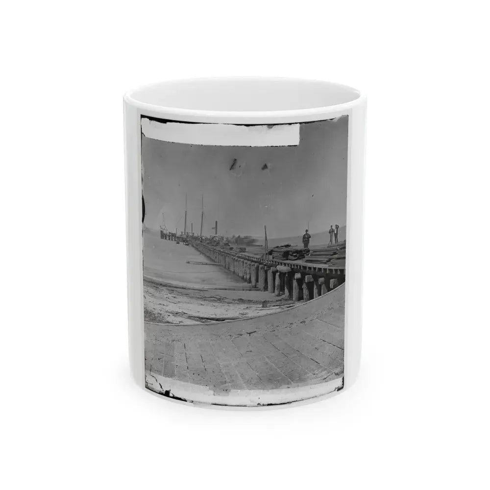 Hilton Head, S.C. Dock Built By Federal Troops (U.S. Civil War) White Coffee Mug 11oz - Go Mug Yourself