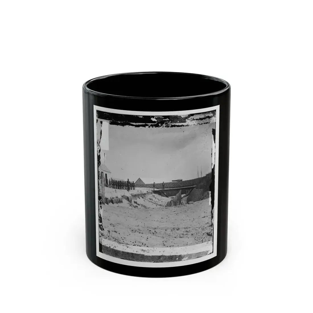 Hilton Head, S.C. Rear View Of Fort Walker (U.S. Civil War) Black Coffee Mug 11oz - Go Mug Yourself