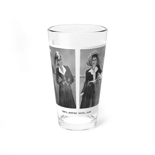 Hips...Round Neck...Low, 1942 - Pint Glass 16oz 16oz - Go Mug Yourself