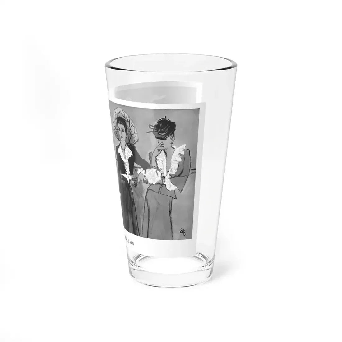 Hips...Round Neck...Low, 1942 - Pint Glass 16oz - Go Mug Yourself