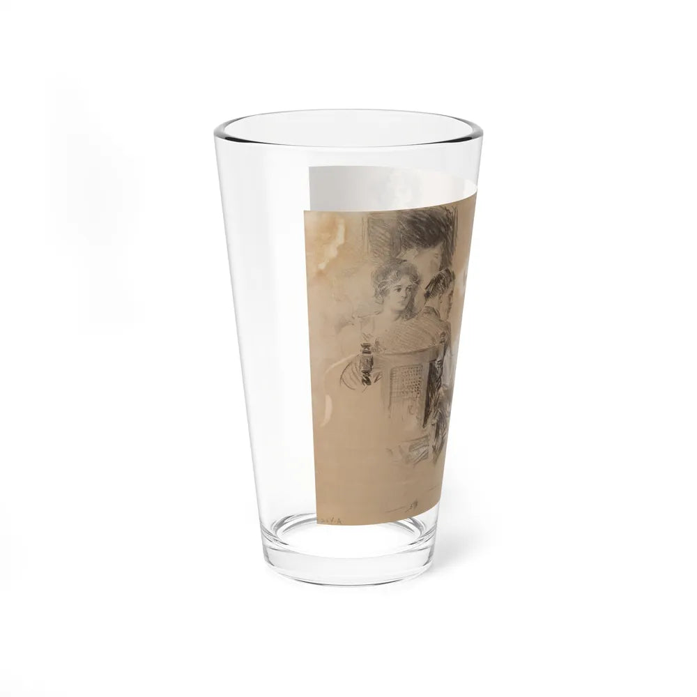 His Attention, 1923 - Pint Glass 16oz-Go Mug Yourself