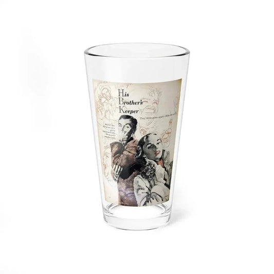 His Brother's Keeper, Woman's Day magazine, June 1949 - Pint Glass 16oz 16oz - Go Mug Yourself