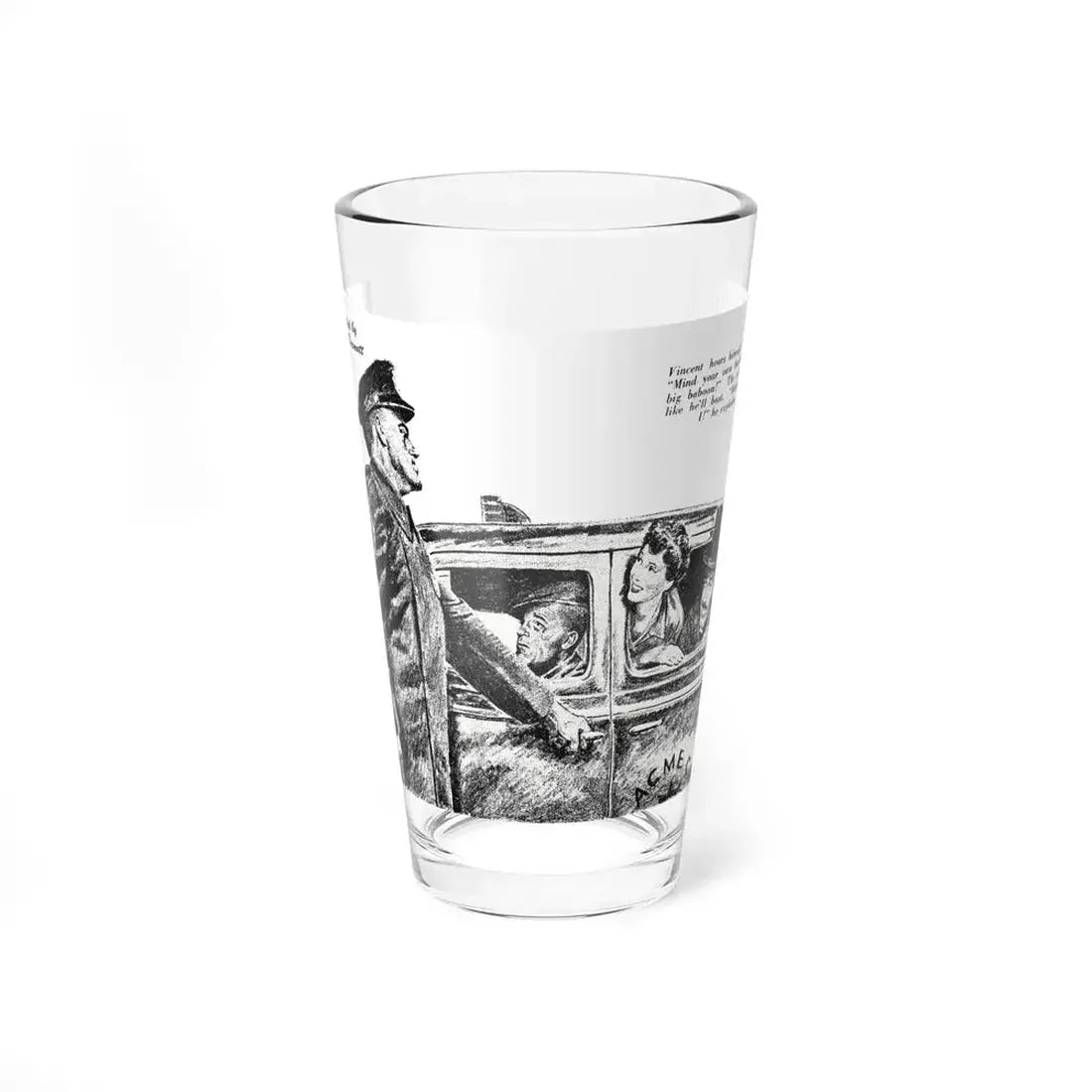 His Master's Voice, Blue Book Magazine, August 1950 - Pint Glass 16oz 16oz - Go Mug Yourself