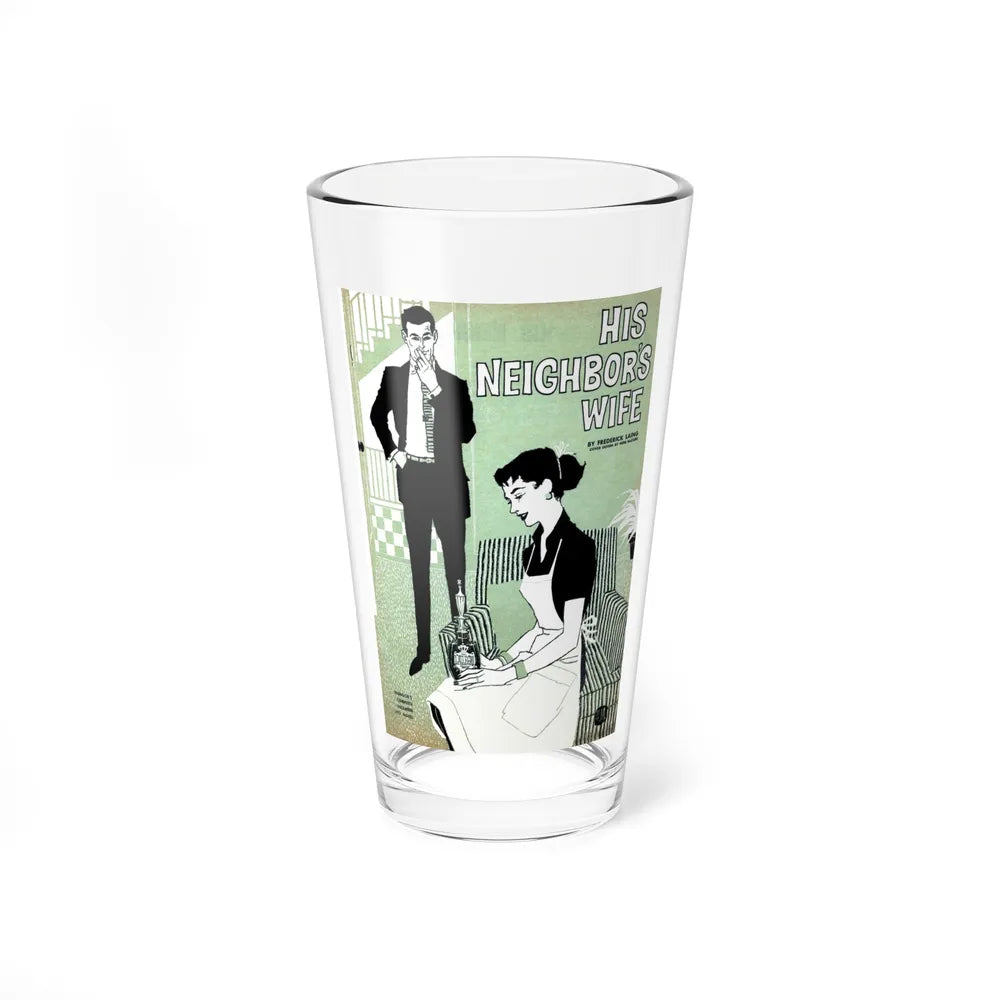 His Neighbor's Wife, Redbook, December 1957 - Pint Glass 16oz-16oz-Go Mug Yourself