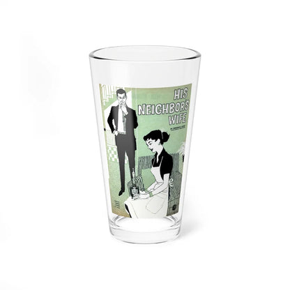 His Neighbor's Wife, Redbook, December 1957 - Pint Glass 16oz-16oz-Go Mug Yourself