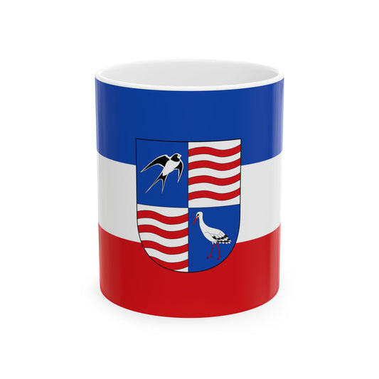 Hissflagge der Gemeinde Neuhausen-Spree (Germany) White Coffee Mug-11oz-Go Mug Yourself