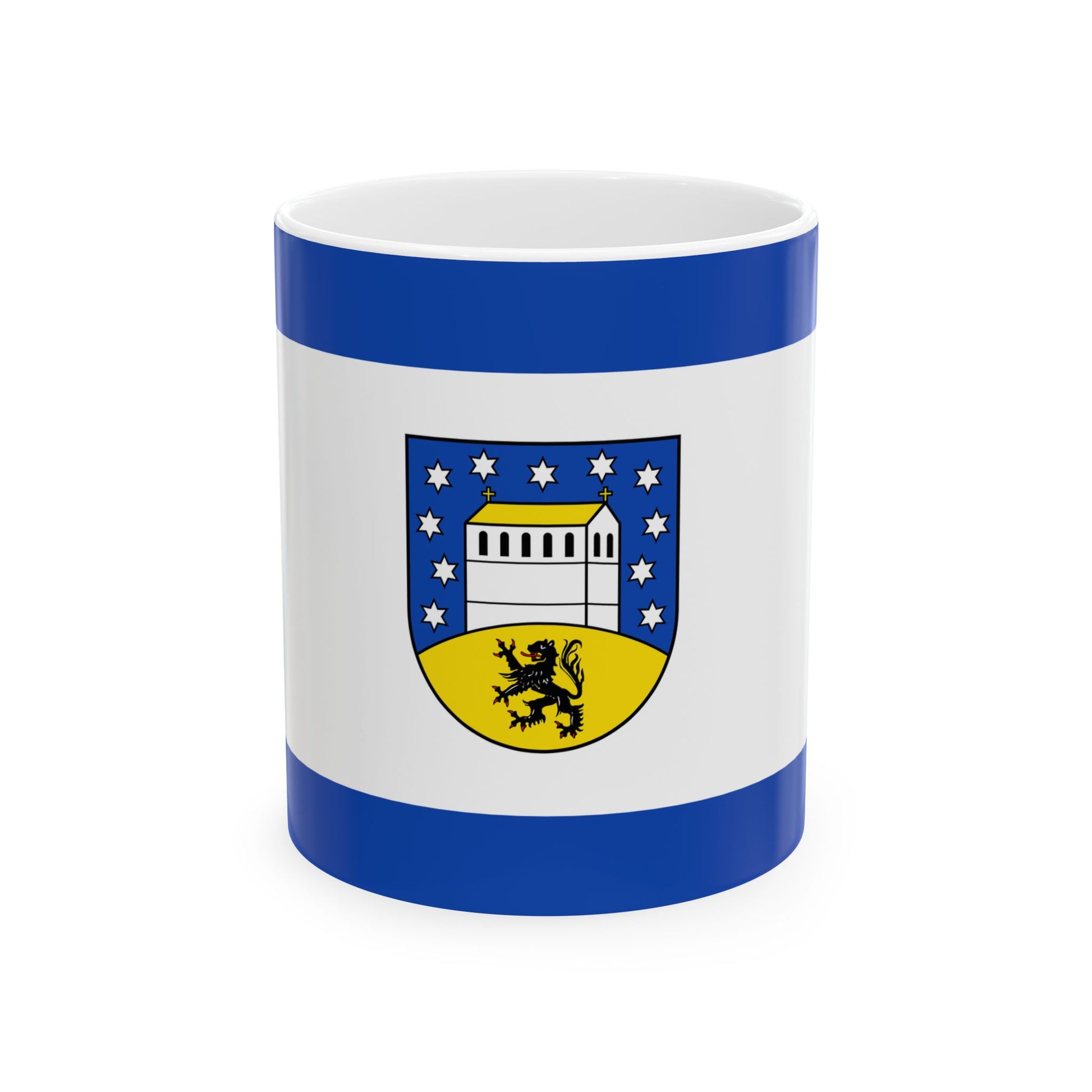 Hissflagge der Gemeinde Petersberg Saalekreis (Germany) White Coffee Mug-11oz-Go Mug Yourself