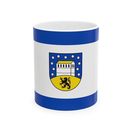 Hissflagge der Gemeinde Petersberg Saalekreis (Germany) White Coffee Mug-11oz-Go Mug Yourself